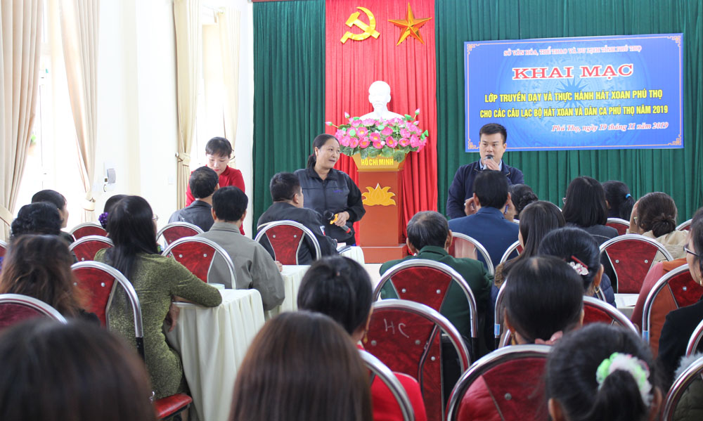 Training course on Xoan singing in Phu Tho