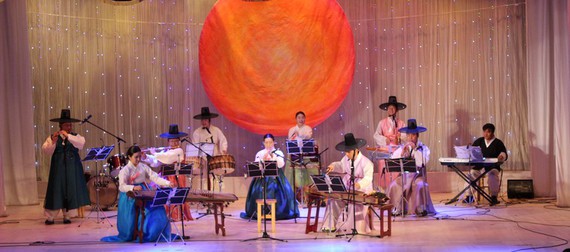 Korean and Vietnamese folk music performance in Ho Chi Minh city