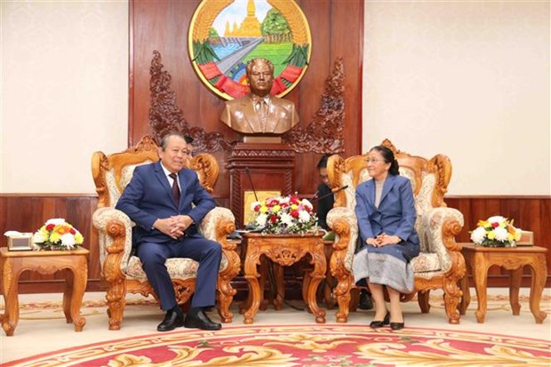 Deputy PM Truong Hoa Binh visits Laos