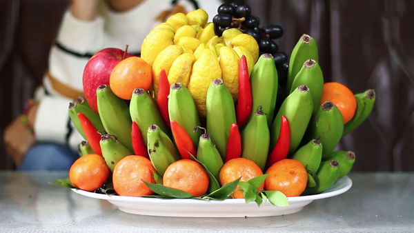 Five - fruit tray reveals Vietnamese wishes for New Year