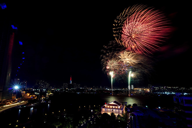 Fireworks display at seven venues in HCM city
