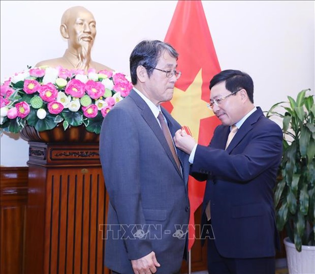 Japanese outgoing ambassador honoured