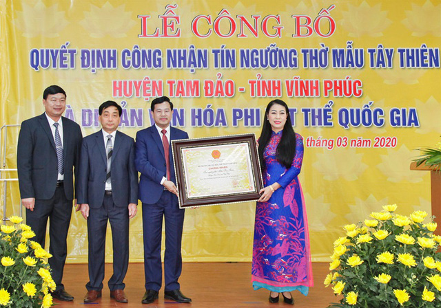 Worship of National Mother in Vinh Phuc recognised as national intangible cultural heritage