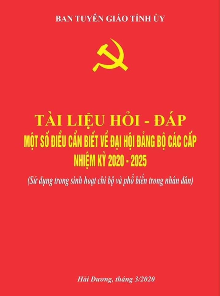 Books on Party Congress at all levels published