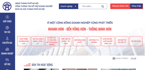Portal to support SMEs in Hanoi launched