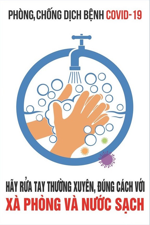 14 samples of posters on COVID-19 prevention and control sent to localities