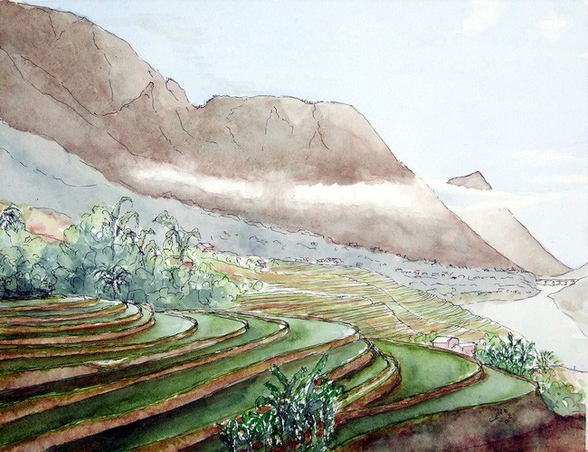 Paintings by French artist on Vietnam’s beauty