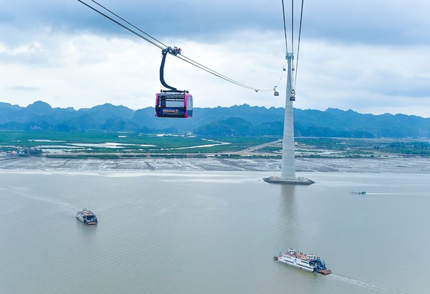 Cable line with world s highest track rope to be inaugurated in Hai Phong