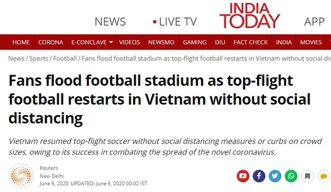 Asian media impressed with V League’s return