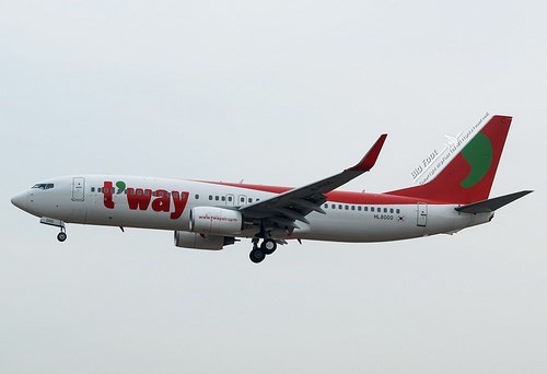 T’way Air to re-open HCM city - Incheon flight