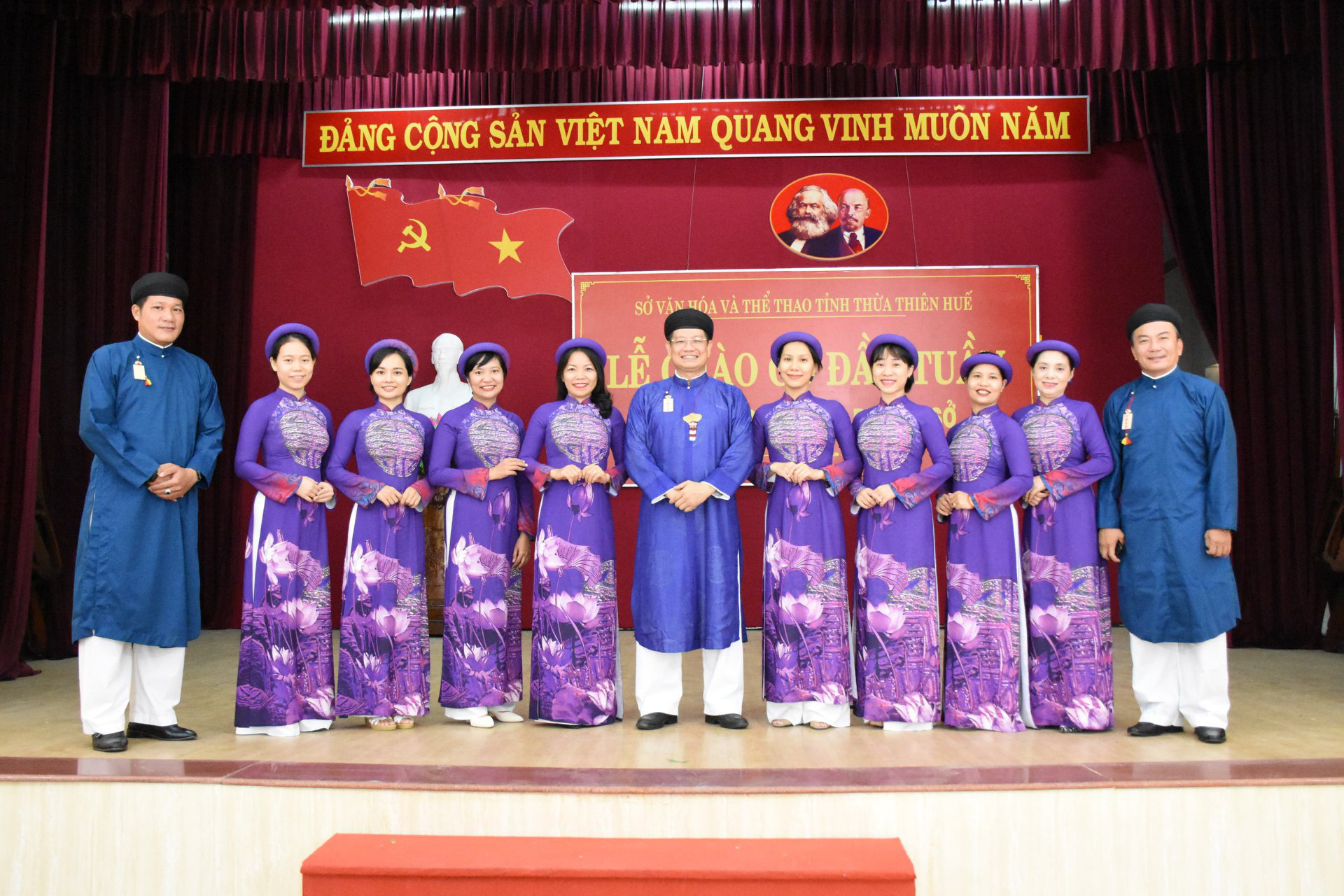 Wearing Ao dai to work on every first Monday in Hue