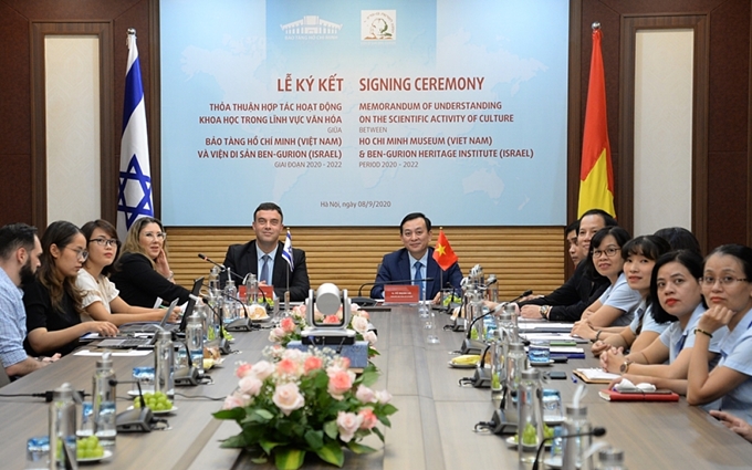 Strengthening cultural cooperation between Ho Chi Minh Museum and Ben Gurion Heritage Institute