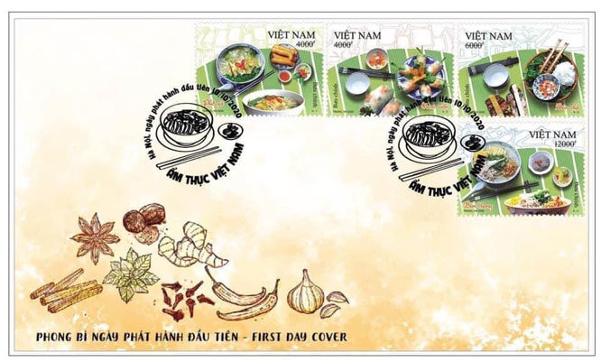 Vietnamese foods on new stamp set in celebration of 1010th anniversary of Thang Long – Hanoi