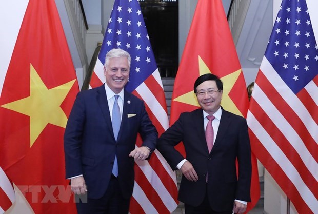 Deputy PM Pham Binh Minh holds talks with US Security Advisor