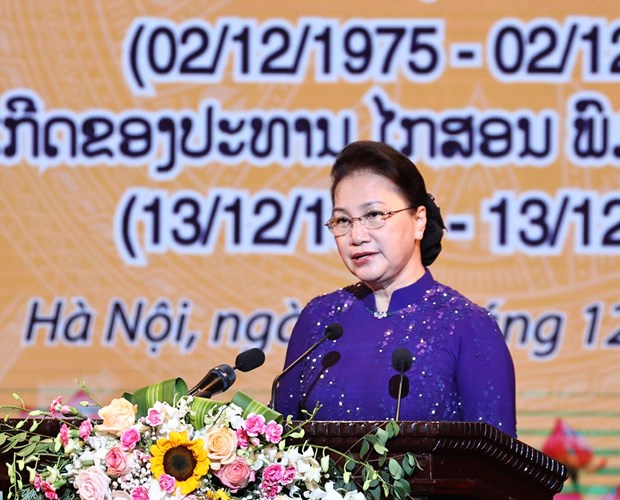 Grand ceremony in Hanoi celebrates Laos’ 45th National Day