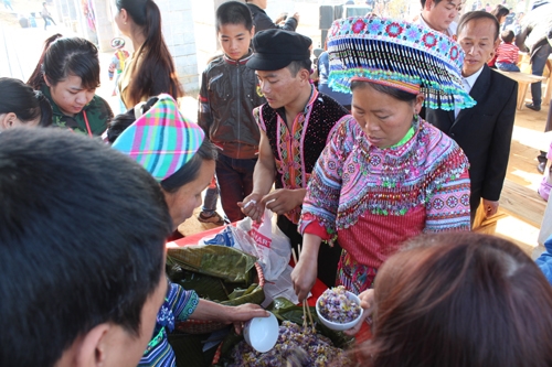 Ethnic upland market in celebration of New Year 2021
