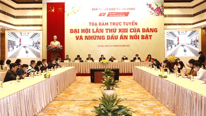 Online talk on the 13th National Party Congress and outstanding imprints