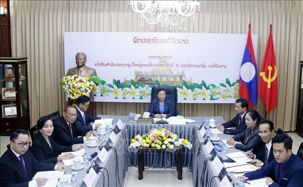 Outcomes of Lao People’s Revolutionary Party s 11th National Congress informed to Vietnam