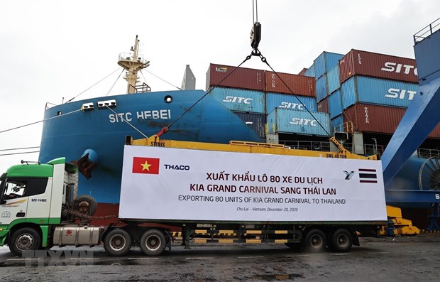 Largest-ever batch of automobiles, components, spare parts exported