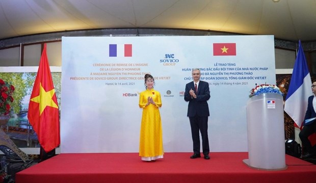 First Vietnamese business woman granted with France’s Legion of Honour