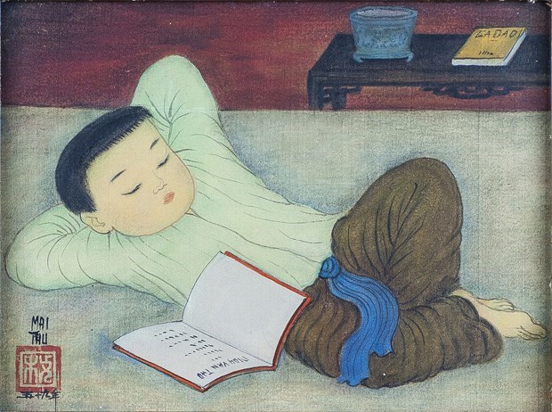Over 30 artworks by Vietnamese painter on display in France