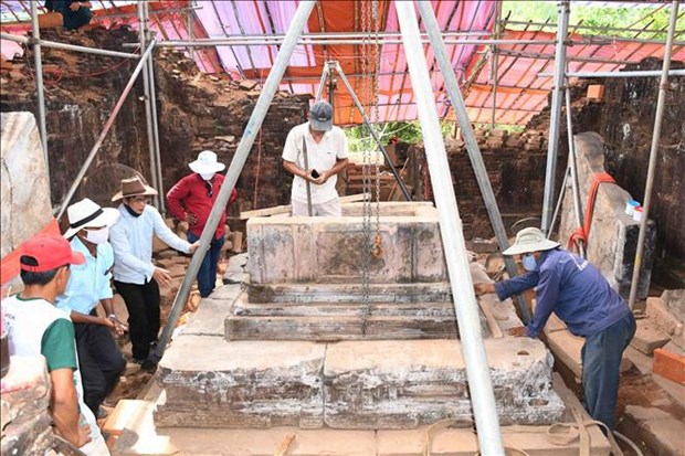 Efforts made to complete repairs to My Son towers before rainy season