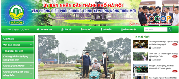 Hanoi’s website on OCOP programme debuts
