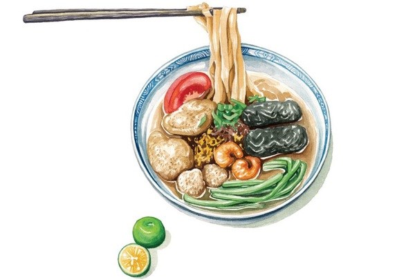 Enjoy Hanoi delicacies through sketches