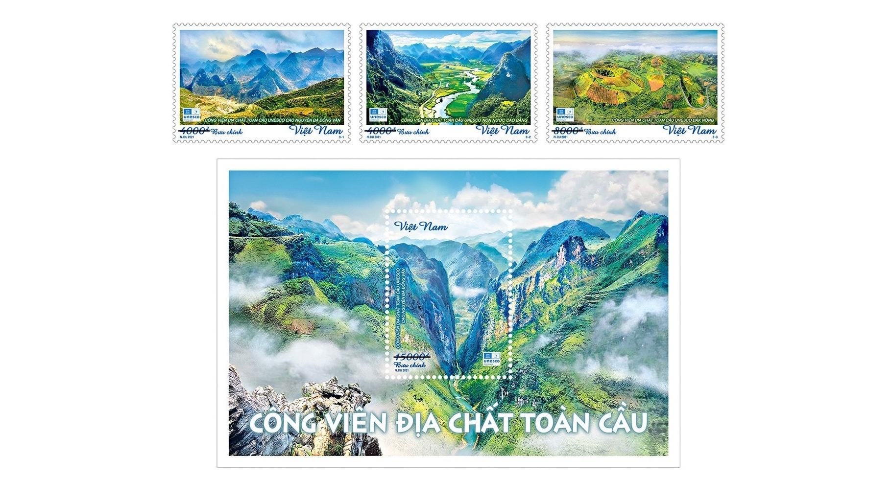Stamp set on Global Geopark in Vietnam to be released in late October