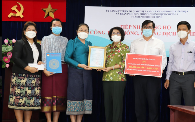 Ho Chi Minh City receives donation from Laos’ Attapeu Province in COVID-19 fight