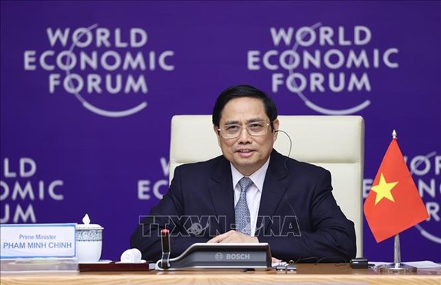 PM Pham Minh Chinh co-chairs online WEF country strategic dialogue on Vietnam