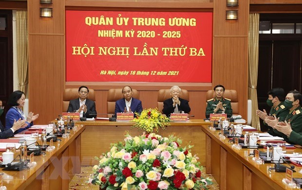 Party chief chairs third meeting of Central Military Commission