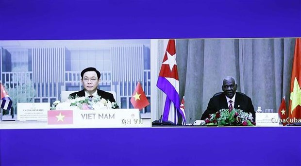 Top legislators of Vietnam and Cuba hold online talks