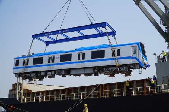 More Metro Line 1 trains docked at Khanh Hoi Port in HCM City