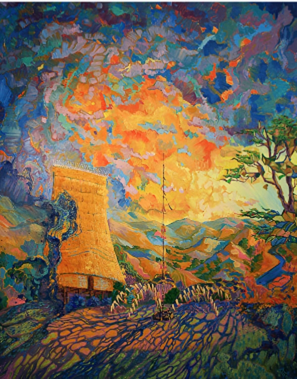 Beauty of ancient Vietnamese architecture from painting perspective