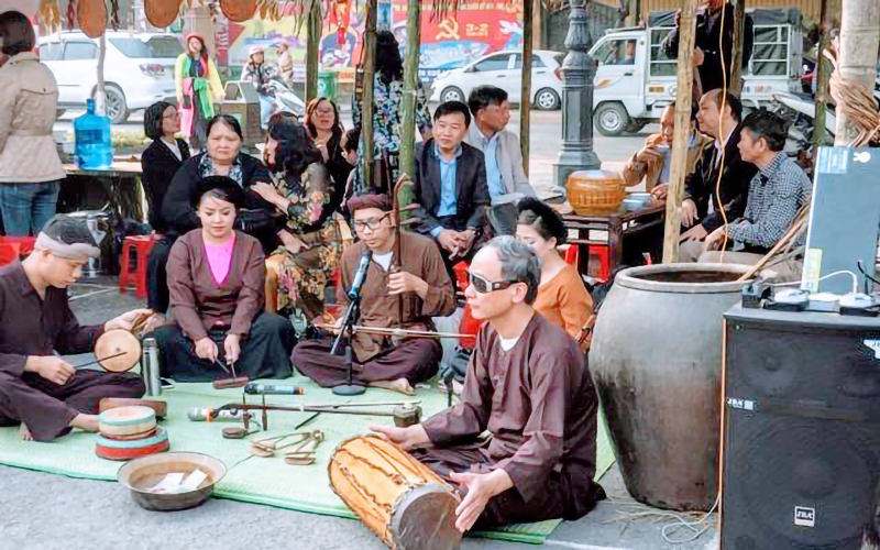 Street music festival in Hai Phong port city