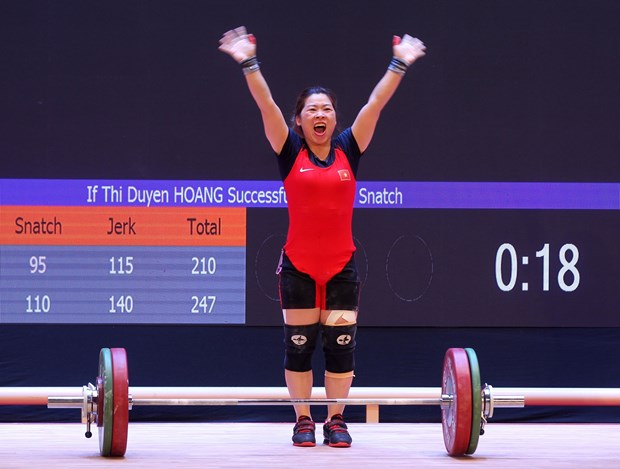 SEA Games 31 Vietnamese weightlifter wins gold in women s 59kg category