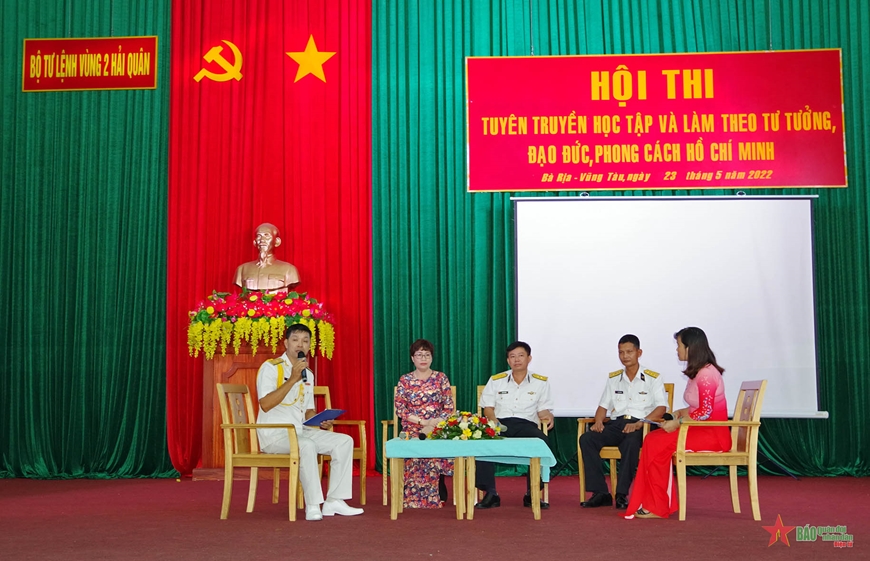 Navy Region 2 studies and follows President Ho Chi Minh’s ideology, morality and style