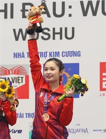 SEA Games 31 Vietnamese wushu athletes pocket 8 medals after two days of competition