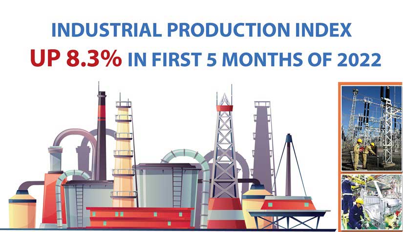 Industrial production index up 8 3 in first 5 months of 2022