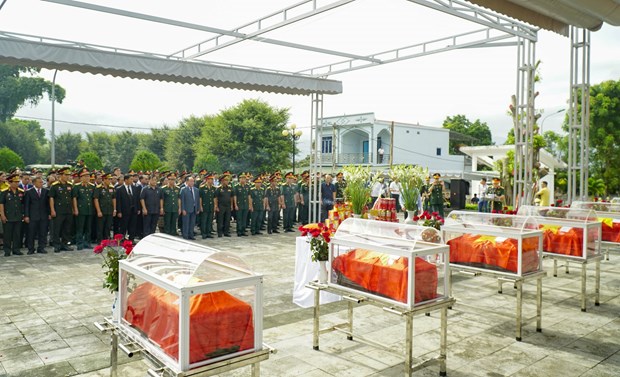 Dien Bien holds reburial service for fallen Vietnamese soldiers