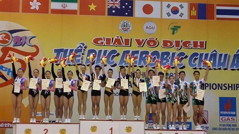 Aérobic Le Vietnam brille au Championnat d Asie