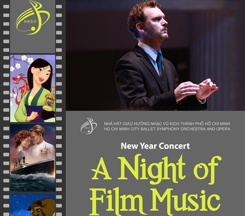 Concert du Nouvel An Une nuit de musique de film à HCM-Ville