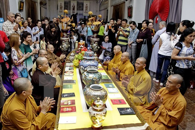 Ho Chi Minh-Ville fête culturelle et bouddhiste Printemps des quatre points