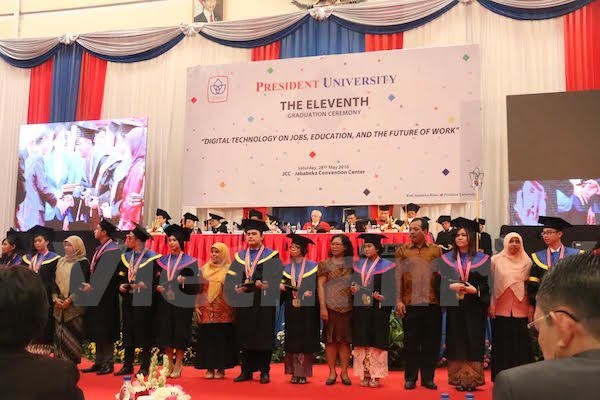 L’université indonésienne Président apprécie les étudiants vietnamiens