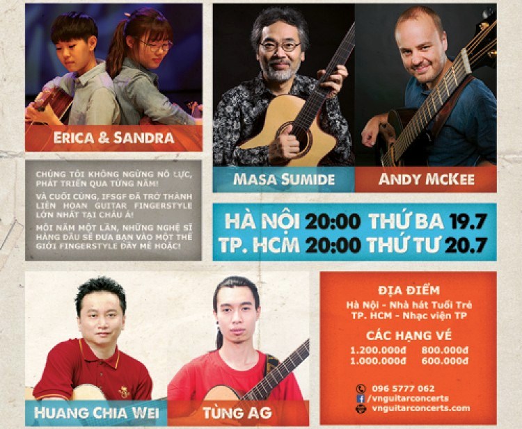 Bientôt le 2e festival international de guitare fingerstyle Vietnam 2016
