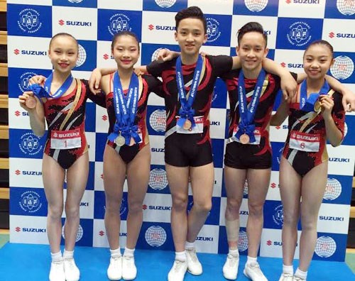 Le Vietnam participe aux Championnats de gymnastique aérobic du monde 2016
