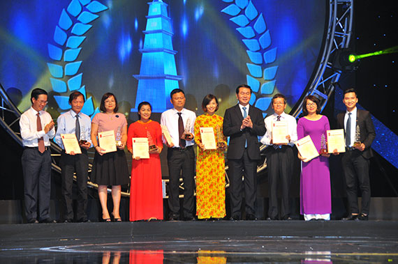 La cérémonie de remise du prix national de la presse 2015