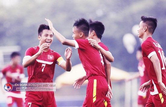L’équipe vietnamienne à l’entraînement pour le Championnat d’Asie du Sud-Est 2016