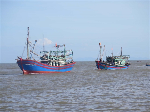 Protection de pêcheurs vietnamiens en détresse au large du Golfe du Bac Bô